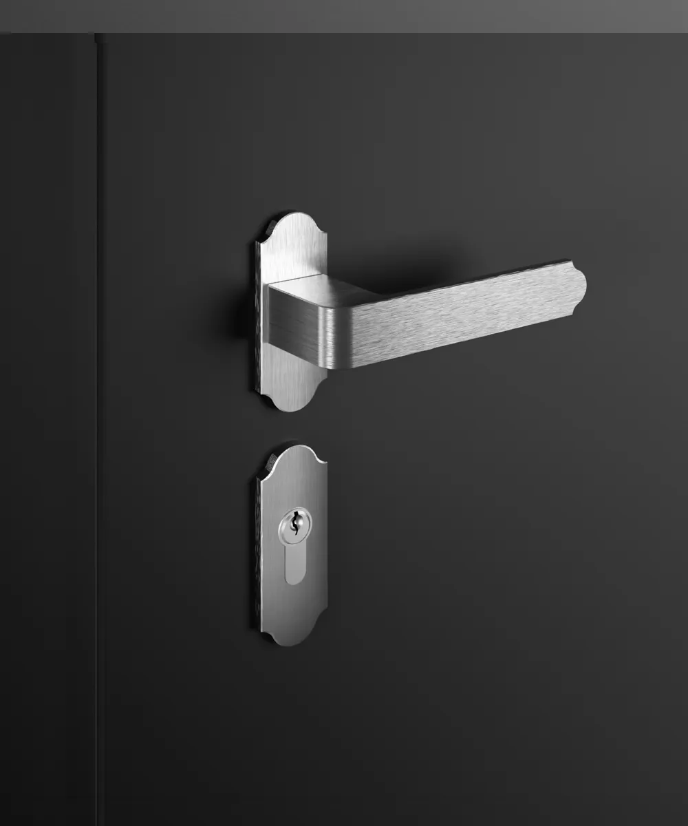 Manija para puerta H6 (plateada)