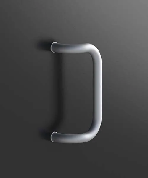 Picaporte para puerta M2 (RAL 9006)
